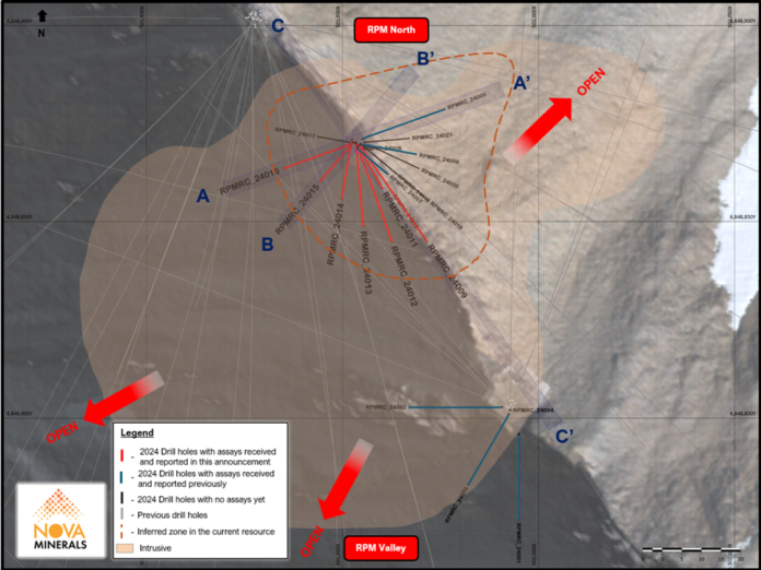 nova-minerals-drills-39m-@-5.4-g/t-au-from-surface-at-the-rpm-deposit-on-its-estelle-gold-antimony-project,-in-alaska