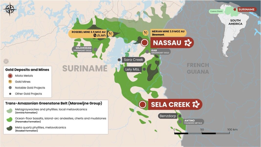 Miata Metals Provides End-of-Year Operational Update on the Sela Creek Drill Program, Suriname
