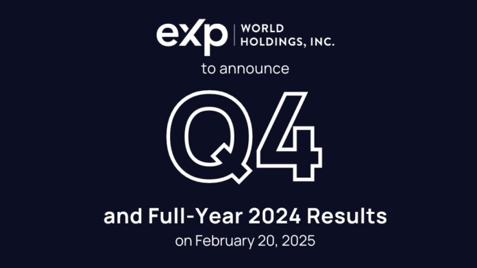 exp-world-holdings-to-announce-fourth-quarter-and-full-year-2024-results-on-feb.-20,-2025