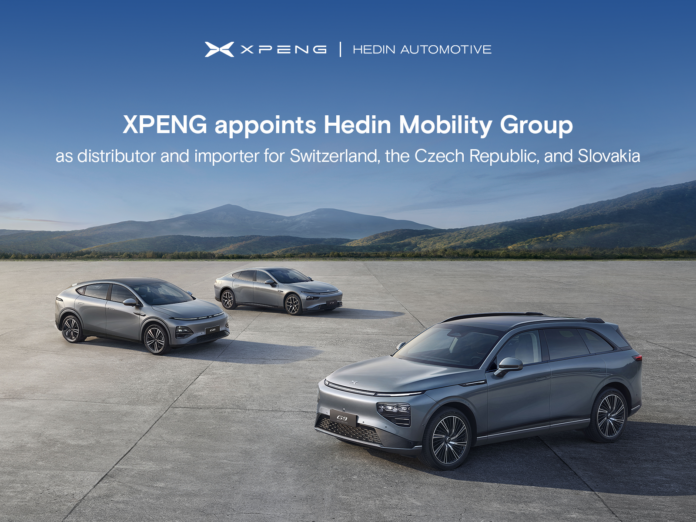 xpeng-appoints-hedin-mobility-group-as-distributor-and-importer-for-switzerland,-the-czech-republic-and-slovakia