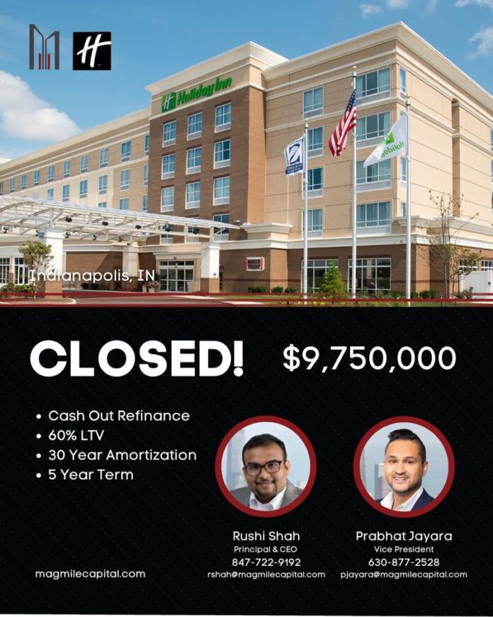 mag-mile-capital-secures-$9.75-million-cmbs-financing-for-holiday-inn-indianapolis-airport