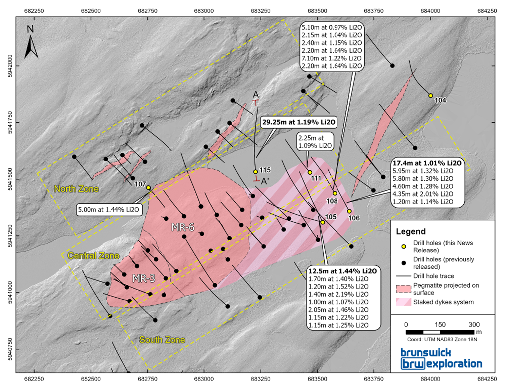 More Lithium Bearing Intersections on Globex’s Lac Escale Royalty Claims