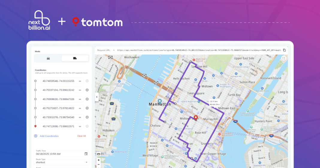NextBillion.ai selects TomTom Orbis Maps to deliver enhanced enterprise-grade solutions globally