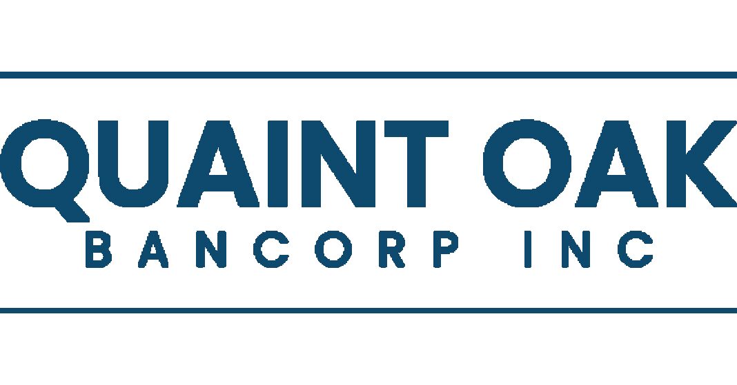 QUAINT OAK BANCORP, INC. ANNOUNCES THIRD QUARTER EARNINGS
