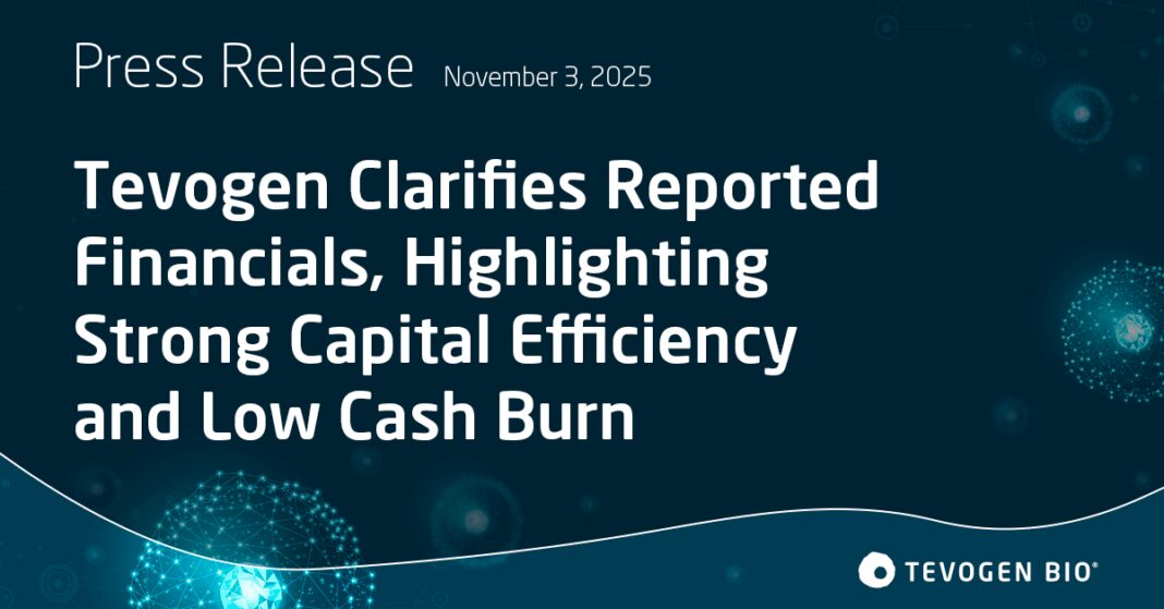 Tevogen Clarifies Reported Financials, Highlighting Strong Capital Efficiency and Low Cash Burn