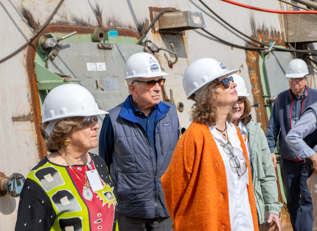 Former Sen. Sam Nunn Visits Ingalls Shipbuilding for Update on His Namesake Destroyer