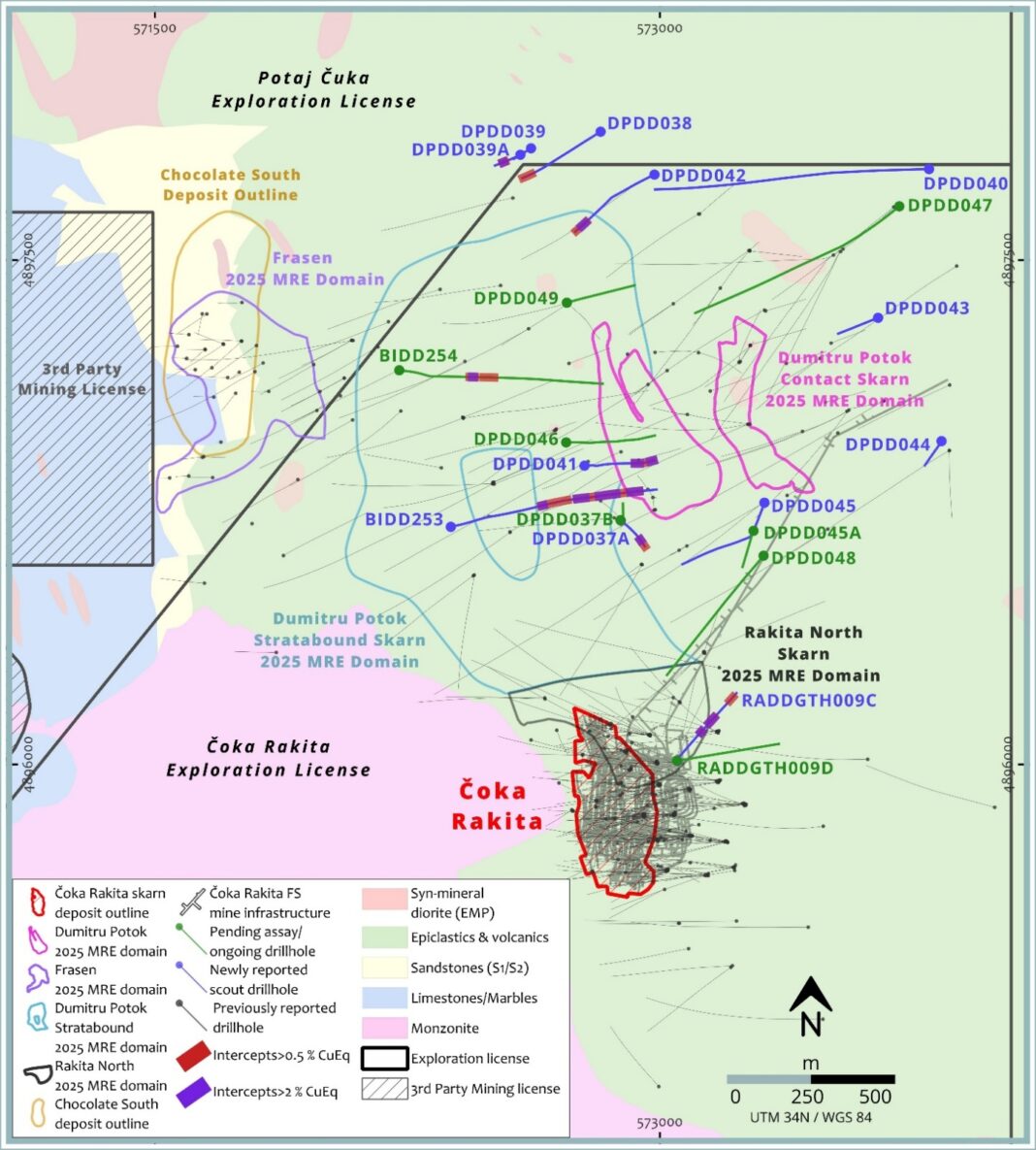 DPM Metals Extends Mineralization at Dumitru Potok with High-Grade Intercepts